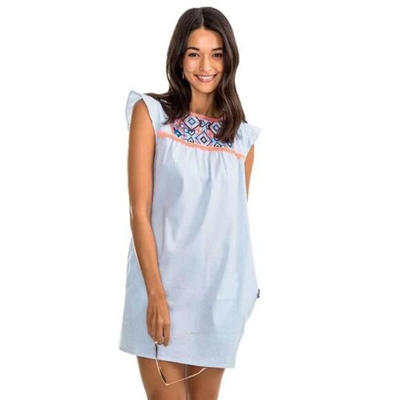 Southern Tide Dress Women Size 6 Embroidered - Picture 1 of 9
